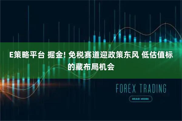 E策略平台 掘金! 免税赛道迎政策东风 低估值标的藏布局机会